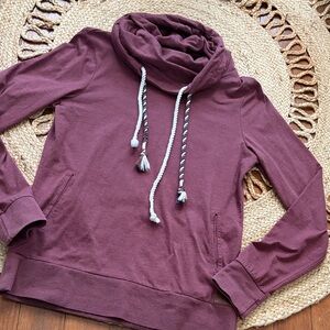 BKE Maroon Hoodie with White Drawstrings